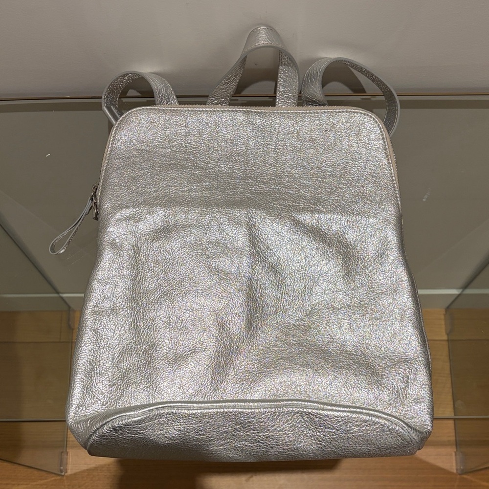 Silver Backpack